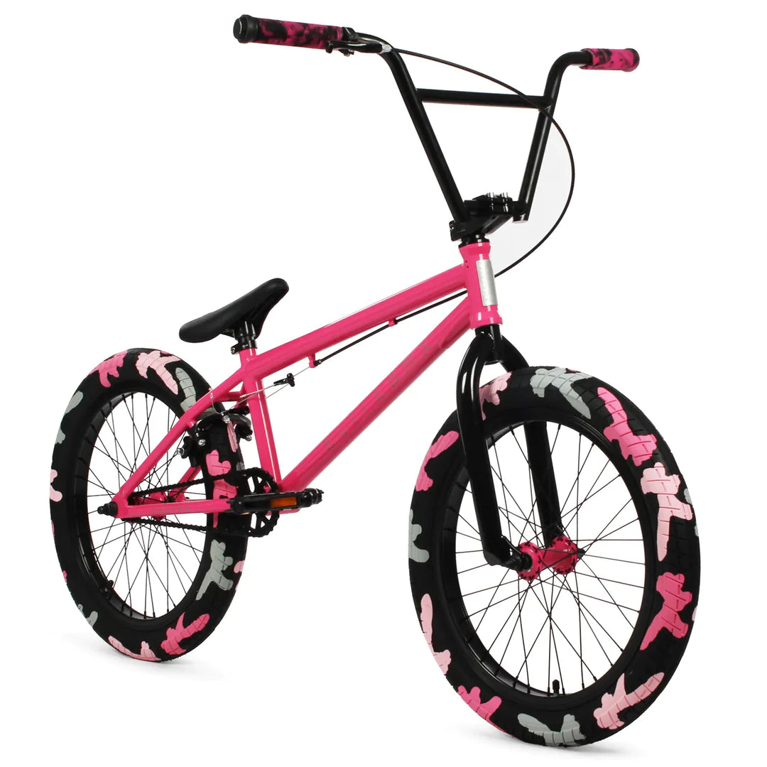 Elite BMX Destro 20" Black Combact, Pink, & Blue