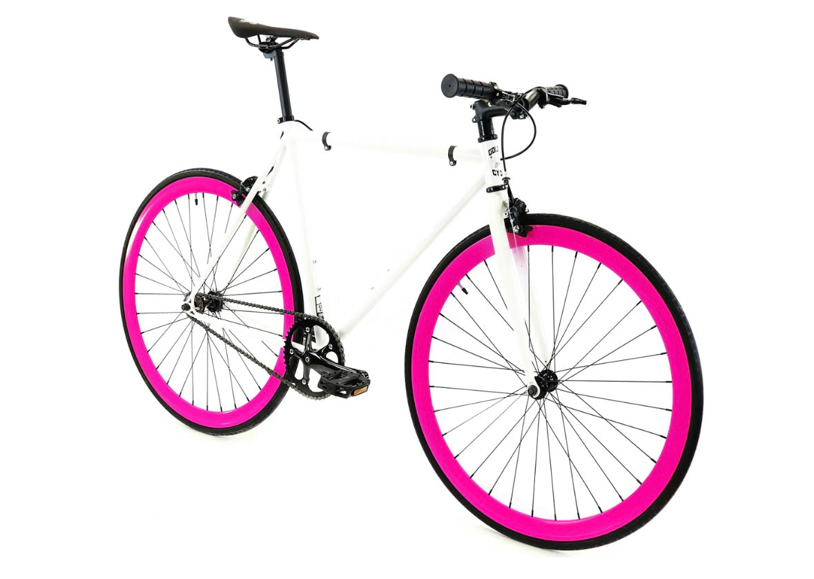 Golden Cycles Fixie - Shoker White/White, Celeste, Black, Gold, Pink